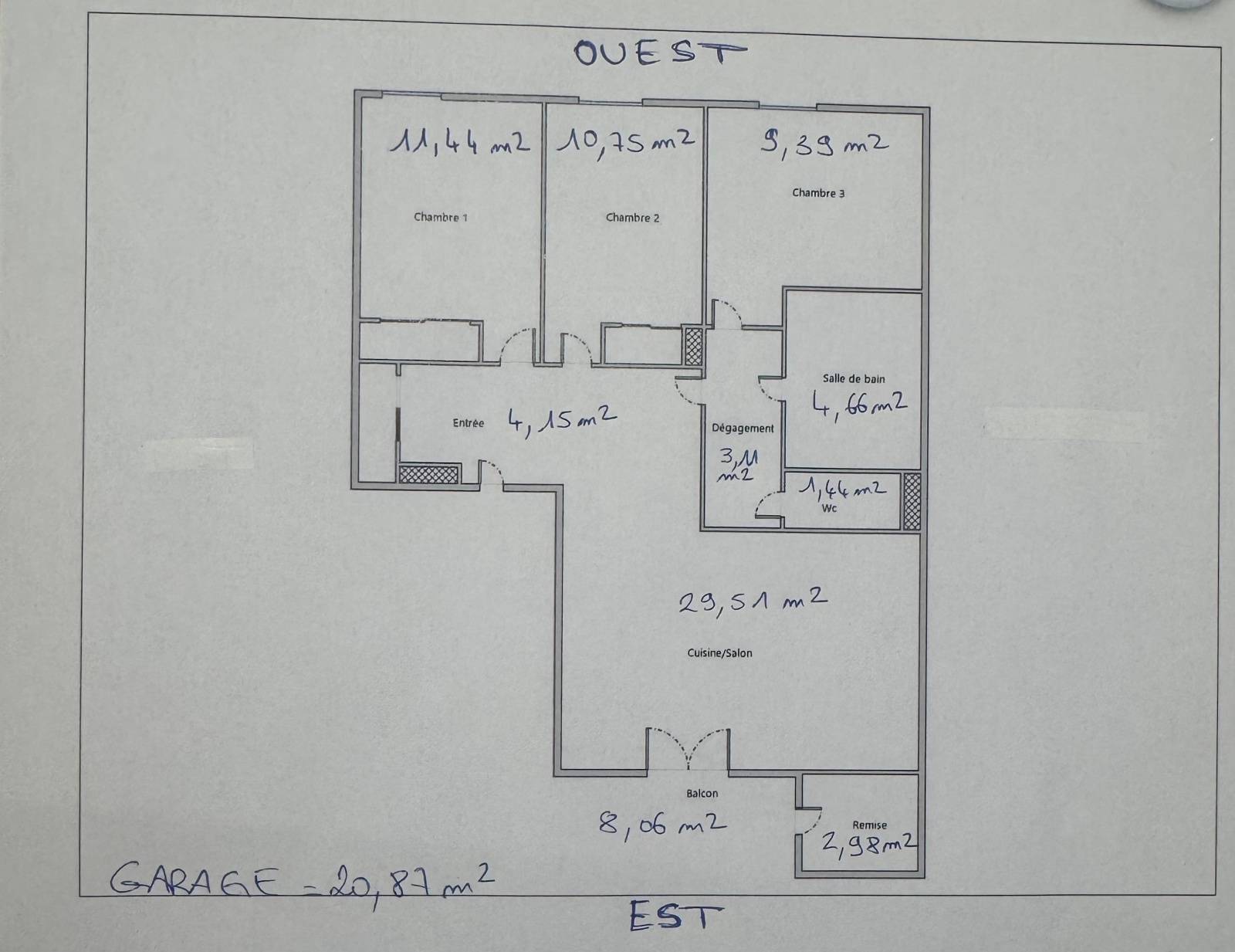 Appartement 4 pièces 74 m² · à Grenoble · 74,5 m² · 185 000 €